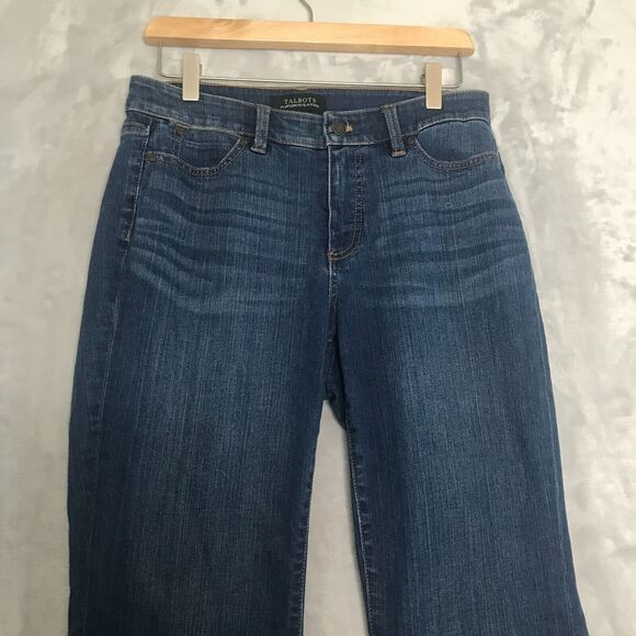 Talbots Flawless Five Pocket Flare Curvy Jean Womens 4 Medium Blue Altered 27" - Picture 3 of 12